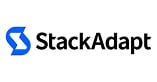 StackAdapt logo featuring a blue stylised S icon to the left of the bold black text StackAdapt on a white background, perfect inspiration for any Web Designer Perth seeking sleek, modern branding.